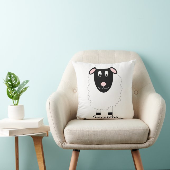 Coussin Conception de mouton personnalisée (Chaise)