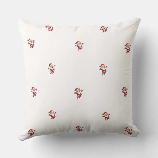 Coussin Conception de Noël de Père Noël mignon (Verso)