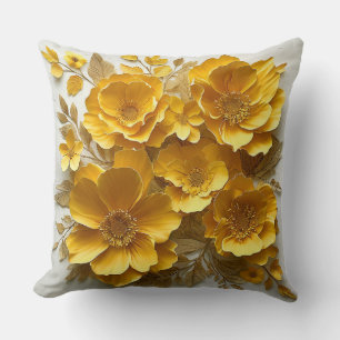 Coussin Conception de papier artisanale botanique artistiq