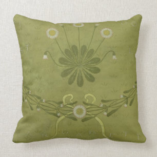 Coussin Conception de papier peint "de Margarete de La",