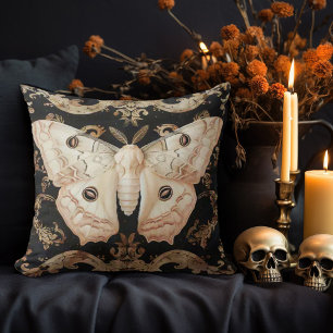 Coussin Conception de papillon de nuit orné