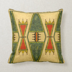 Coussin Conception de parfleche de 1860's de style de