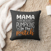 Coussin Conception de patch de citrouilles maman Halloween (Couverture)