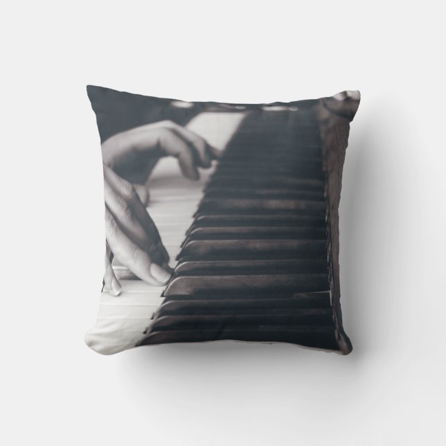 Coussin Conception de piano géniale (Recto)
