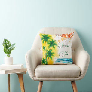 Coussin conception de plage “Été”