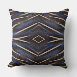Coussin Conception de plume de pintade guinéenne diamantée