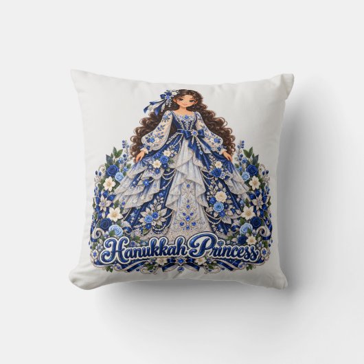 Coussin Conception de princesse de Hanouka (Recto)