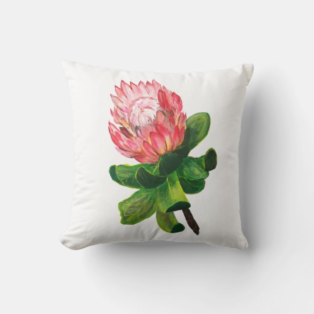 Coussin Conception de Protea, fleur australienne (Recto)