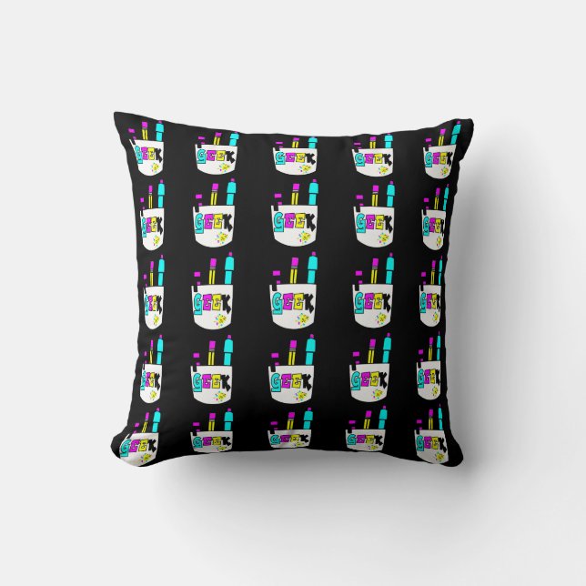 Coussin conception de protège-poche geek cmyk (Recto)