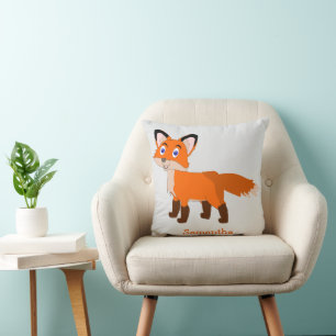Coussin Conception de renard personnalisée