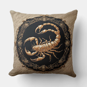 Coussin Conception de scorpions complexe avec des accents 