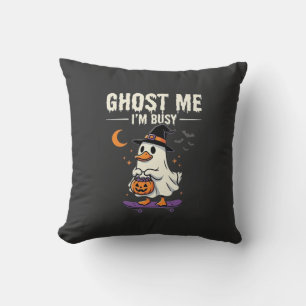 Coussin Conception de skateboard Canard Fantôme Halloween_