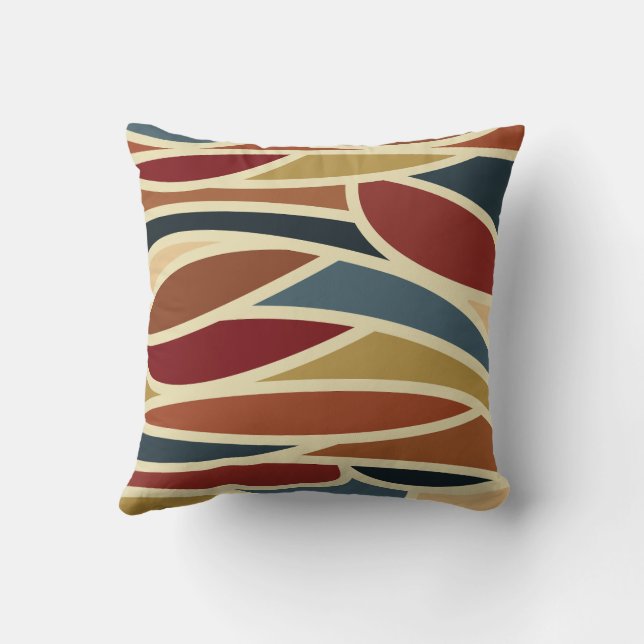Coussin Conception de style vitrail opaque géométrique  (Verso)