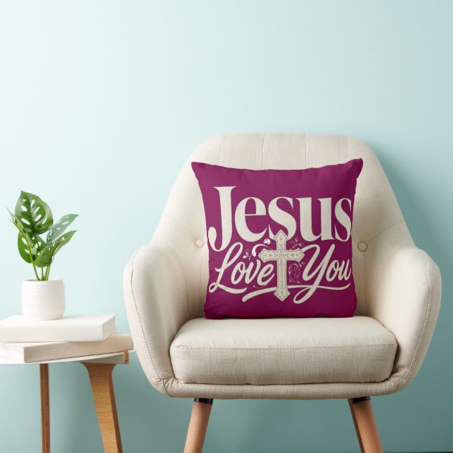 Coussin Conception de sublimation chrétienne (Chaise)