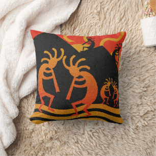 Coussin Conception de sud-ouest de désert de Kokopelli de