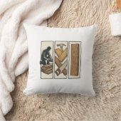 Coussin Conception de T-Shirt avec Gravure d'Outils de Men (Couverture)