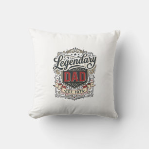 Coussin Conception de t-shirt avec gravure vintage pour pa