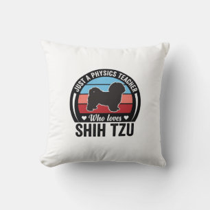 Coussin Conception de T-shirt de chien vintage Shih Tzu pr