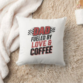 Coussin Conception de t-shirt de course Papa alimenté par (Couverture)