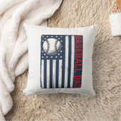 Coussin Conception de T-shirt de drapeau de papa de baseba (Couverture)