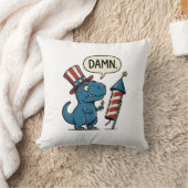 Coussin Conception de T-shirt de feu d'artifice de T-Rex p (Couverture)