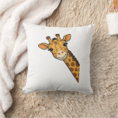 Coussin Conception de T-shirt de girafe qui regarde discrè (Couverture)