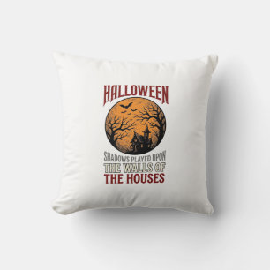 Coussin Conception de T-shirt de Lune de Maison Hantée Hal