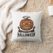 Coussin Conception de T-shirt gothique de citrouille d'Hal (Couverture)