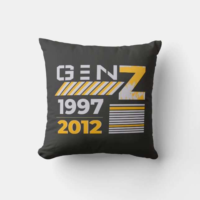Coussin Conception de T-Shirt Graphique Génération Z 1997  (Recto)