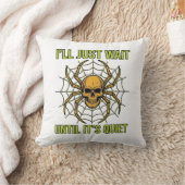 Coussin Conception de T-Shirt Halloween drôle de crâne vin (Couverture)