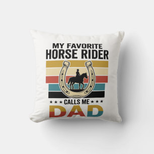 Coussin Conception de t-shirt Mon cavalier de cheval préfé