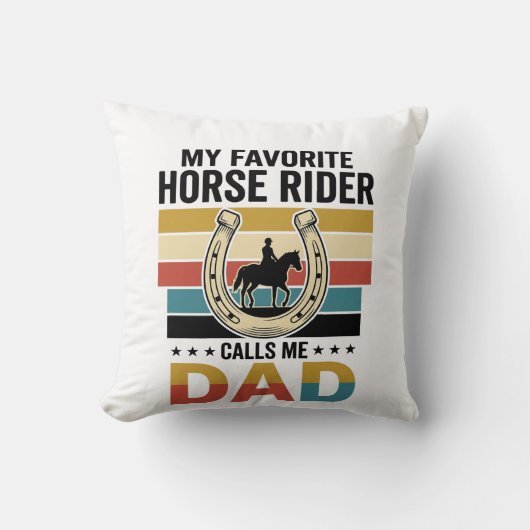 Coussin Conception de t-shirt Mon cavalier de cheval préfé (Recto)