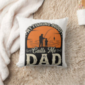 Coussin Conception de T-shirt pour papa, compagnon de pêch (Couverture)