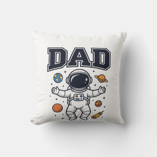 Coussin Conception de T-shirt Vector Space Astronaute Papa (Recto)