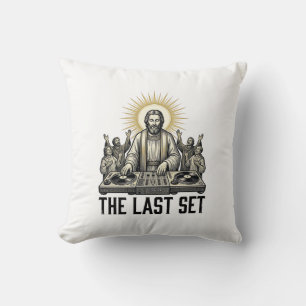 Coussin Conception de t-shirt vintage religieux DJ The Las