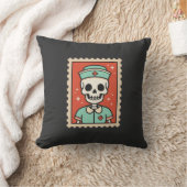 Coussin Conception de tampon de infirmière squelette d'Hal (Couverture)