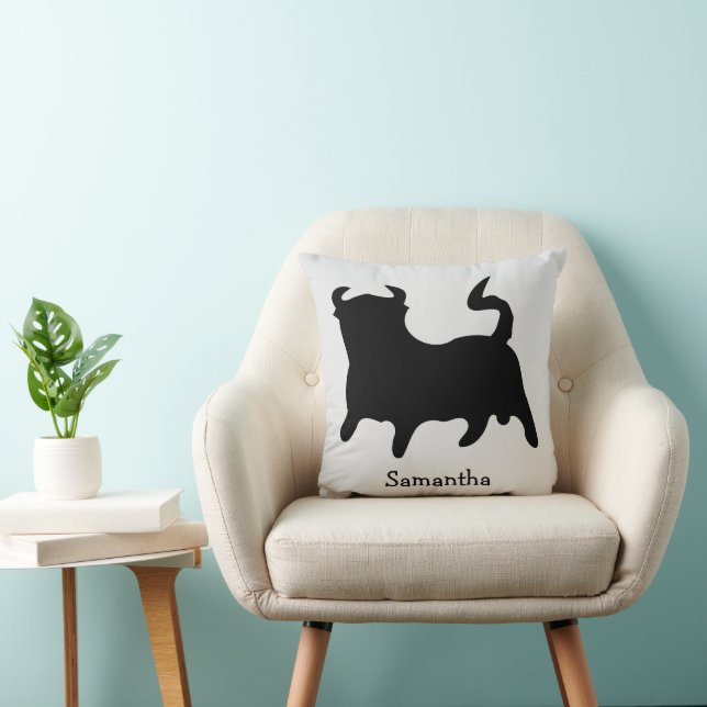 Coussin Conception de taureau personnalisée (Chaise)