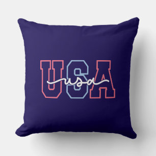 Coussin Conception de texte États-Unis 4 juillet-62118