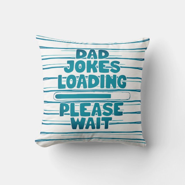 Coussin Conception de Texte Mignonne Blague de Papa Charge (Recto)