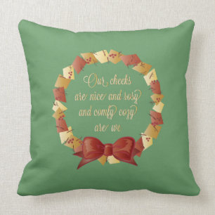 Coussin Conception de textes de tour de Sleigh