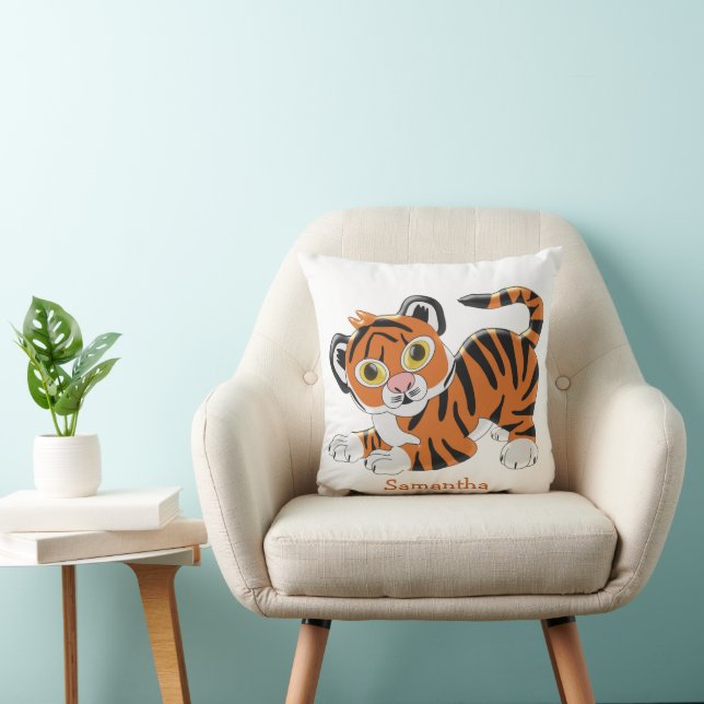 Coussin Conception de tigre personnalisée (Chaise)