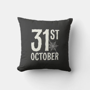 Coussin Conception de toile d'araignée Halloween du 31 oct