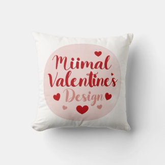 Coussin Conception de typographie d'amour de la Saint-Vale