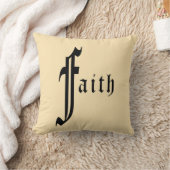 Coussin Conception de typographie de foi (Couverture)