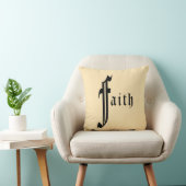 Coussin Conception de typographie de foi (Chaise)