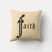 Coussin Conception de typographie de foi (Verso)
