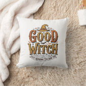 Coussin Conception de typographie Halloween sorcière genti (Couverture)