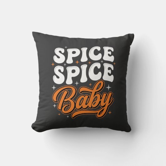 Coussin Conception de typographie rétro Halloween Spice Sp (Recto)