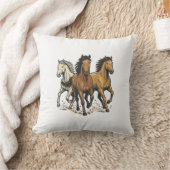 Coussin Conception de vecteur d'art de chevaux de course v (Couverture)