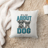 Coussin Conception de vecteur de citation d'amant de chien (Couverture)